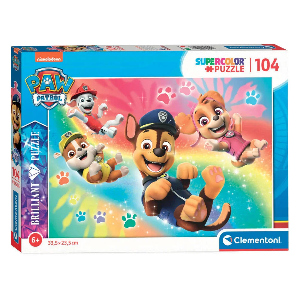 Clementoni Brilliant Paw Patrol Puzzle – 104Pcs - Toys