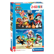 Clementoni Super Color 2 Paw Patrol Puzzles – 2X60Pcs