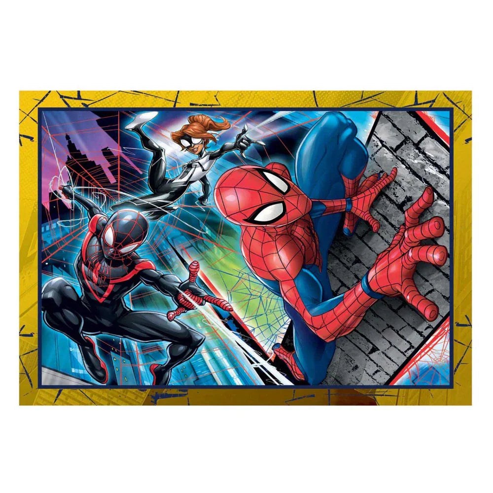 Clementoni Spiderman Super Color 4-in-1 Puzzles