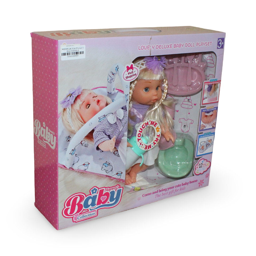 Baby Doll 40cm with 12 Melodies & Assorted Accessories - Toys - OKO