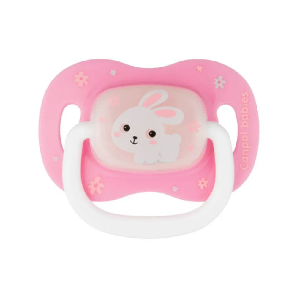 Canpol Babies Silicone Soother 0-6m (Bunny & Company) – Pink