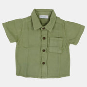 Baby Boys Plain Cotton Shirt