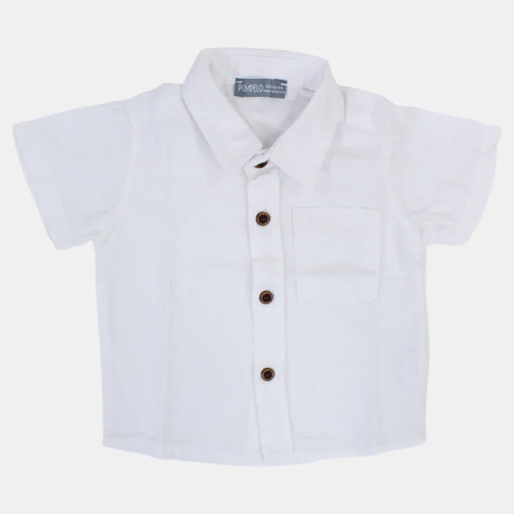 Baby Boys Plain Cotton Shirt