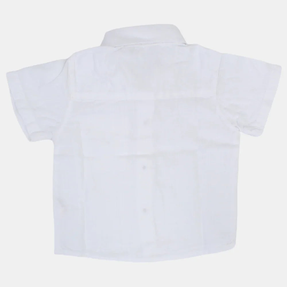 Baby Boys Plain Cotton Shirt