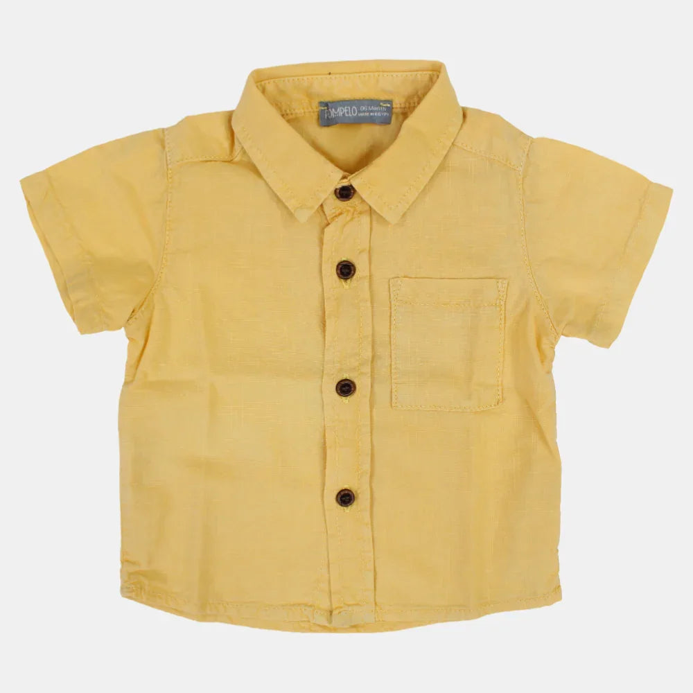 Baby Boys Plain Cotton Shirt