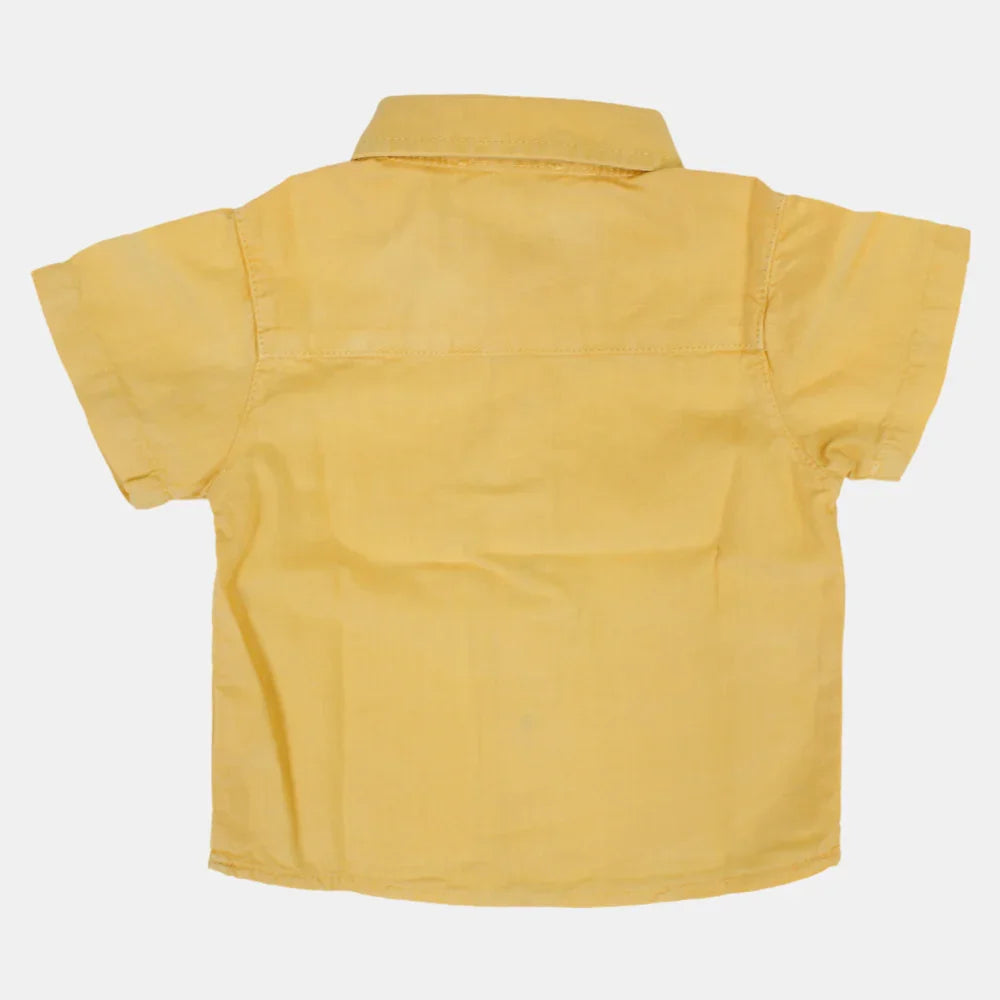 Baby Boys Plain Cotton Shirt