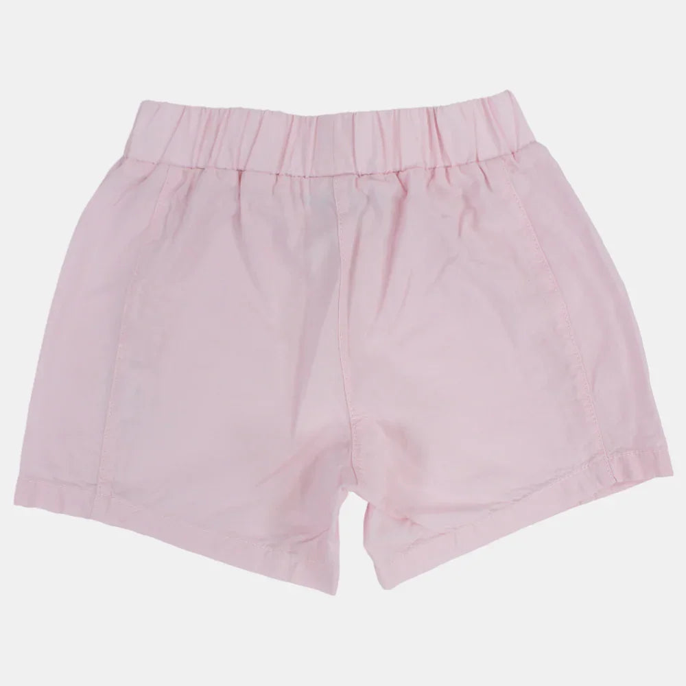 Baby Girls Plain Pastel Shorts