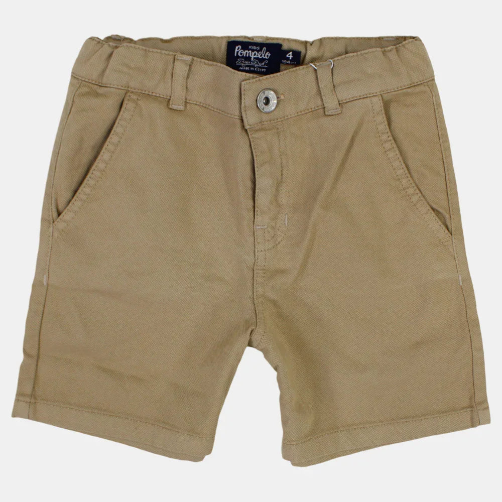 Boys Plain Gabardine Shorts
