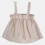 Girls Cotton Striped Blouse