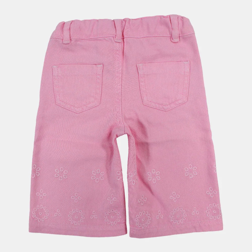 Pink Baby Girls' Gabardine Pants