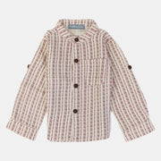 Baby Boys Cotton Shirt – Beige