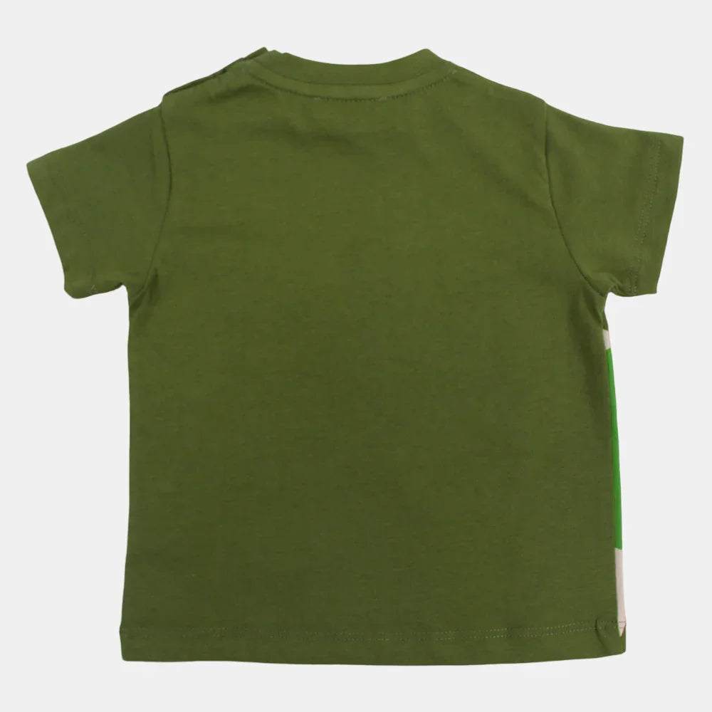 Baby Boys Cotton T-Shirt - Rawrsome Dino