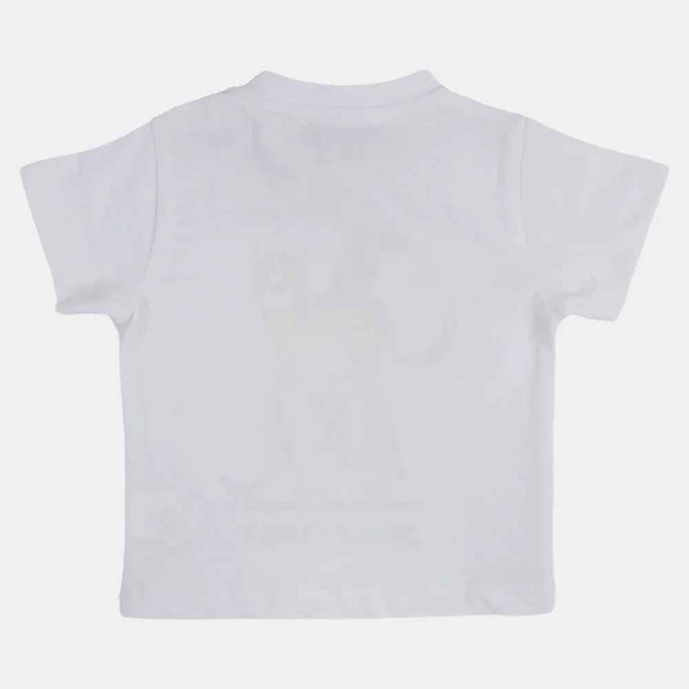 Baby Boys Cotton T-Shirt – Animal Print