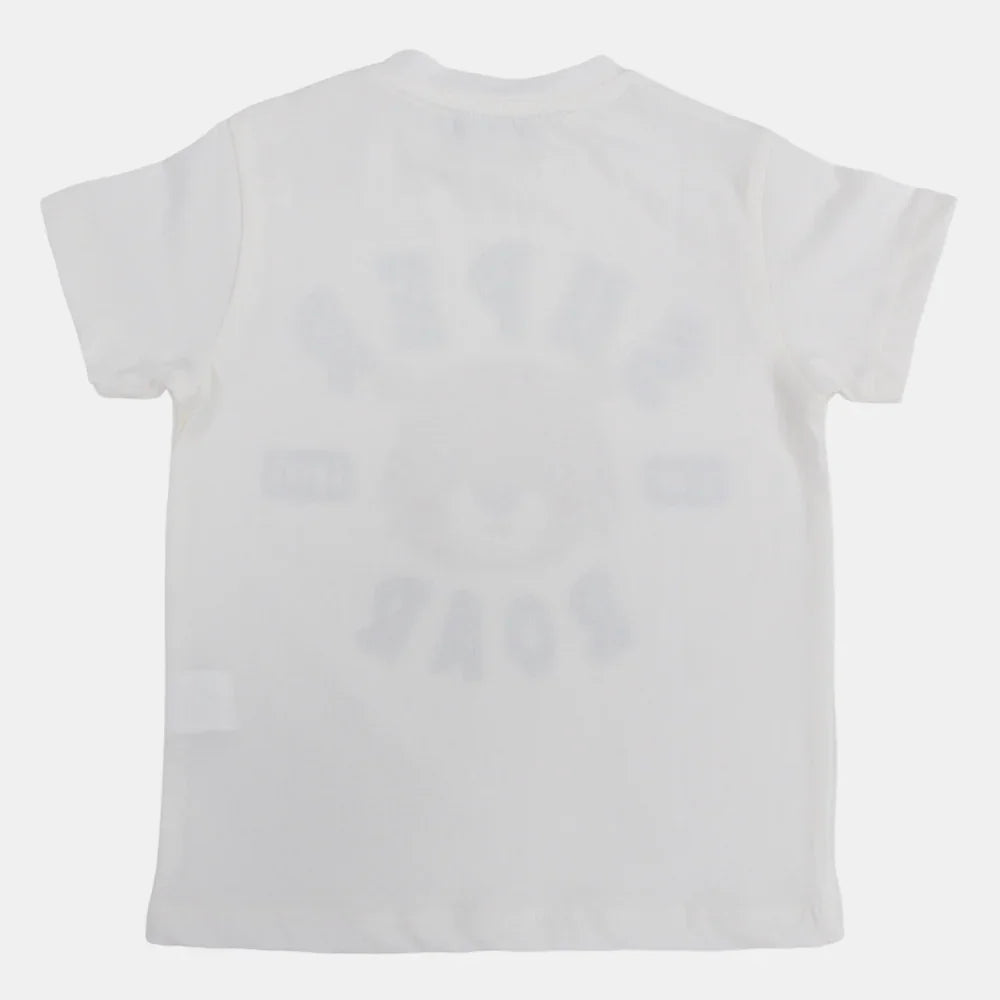Baby Boys Cotton T-Shirt – Animal Print