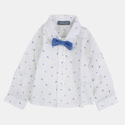 Baby Boys' Cotton Shirt – Off-White