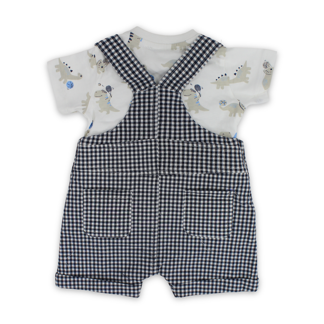 Baby Boys Cotton Dungarees – Navy
