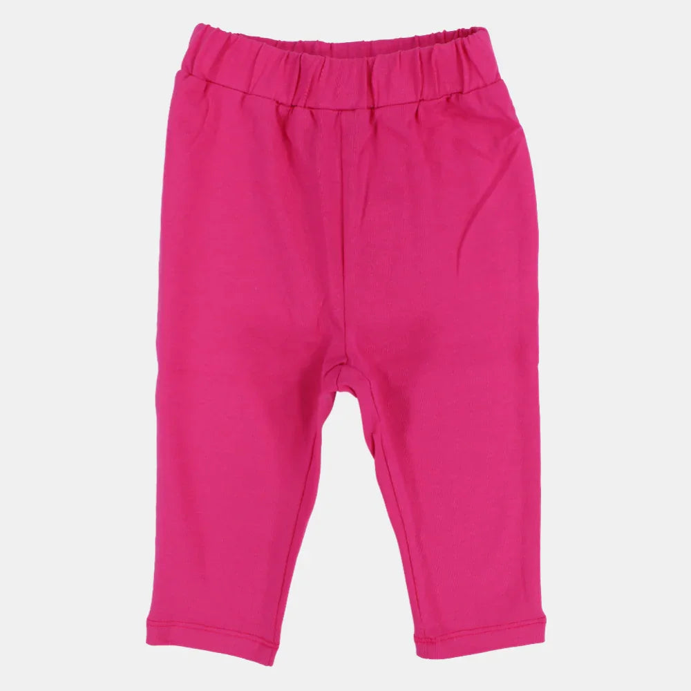 Baby Girls Cotton Leggings – Fuchsia