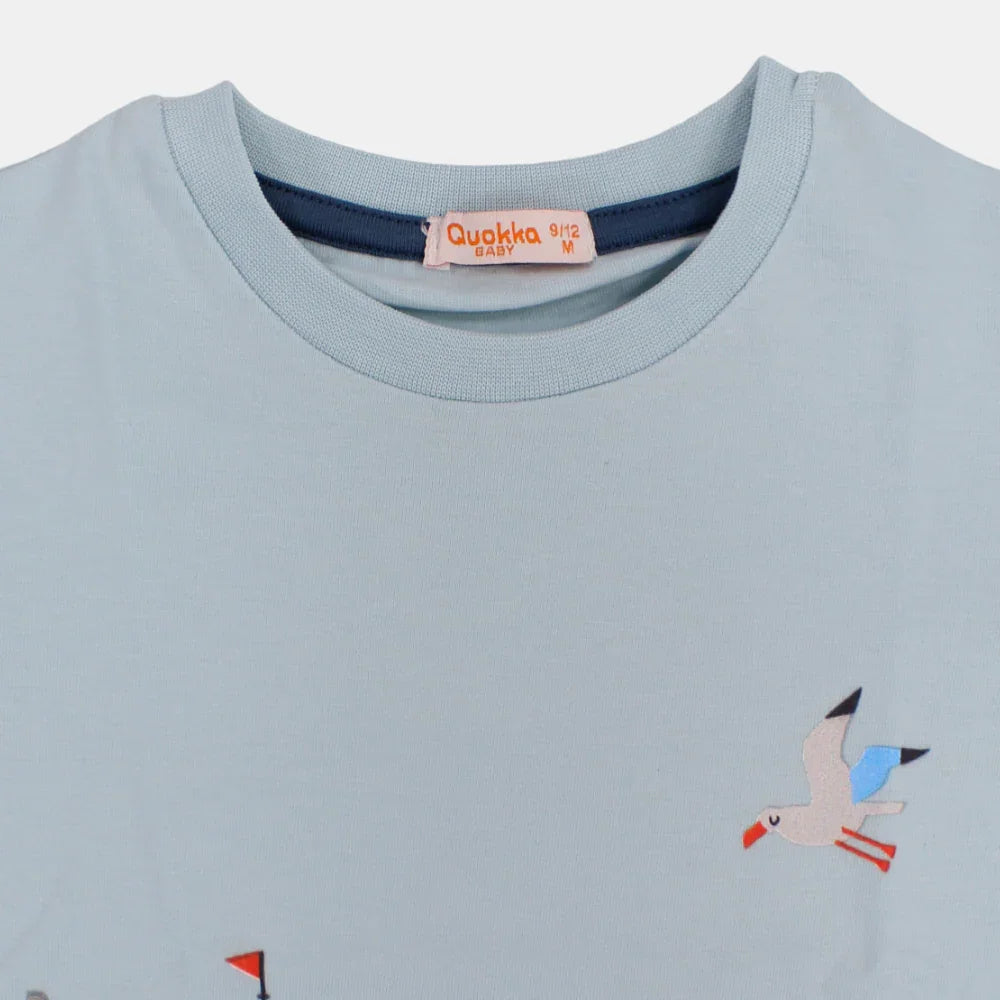 Boys Cotton T-Shirt - Under the Sea Design