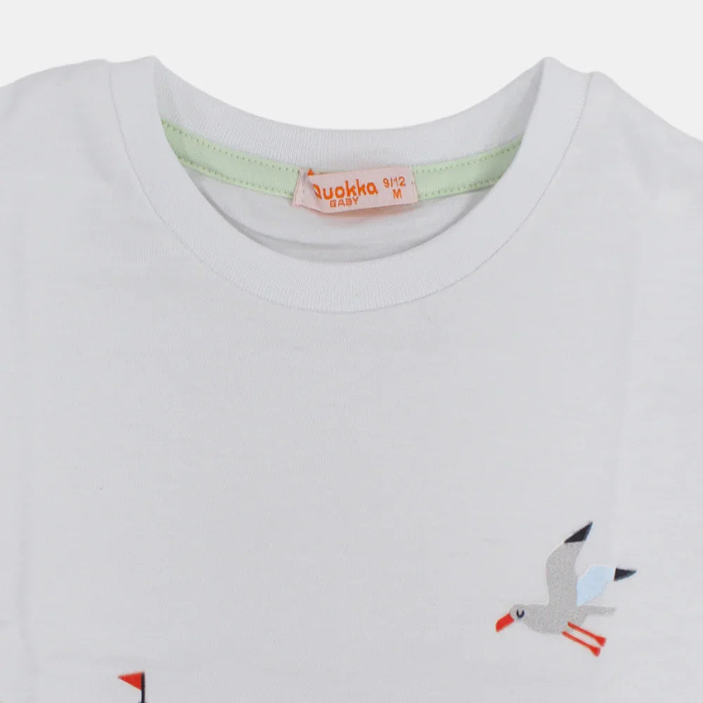 Boys Cotton T-Shirt - Under the Sea Design