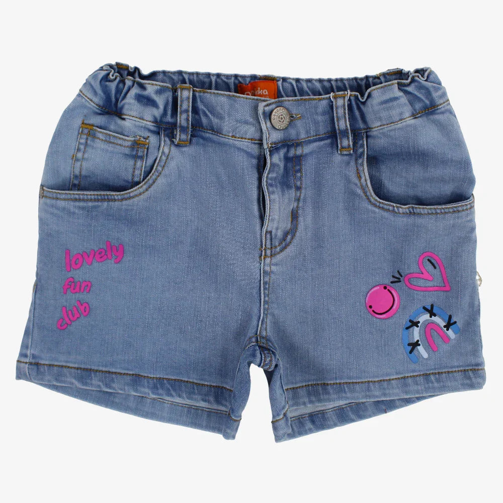 Girls Short Jeans – Light Wash