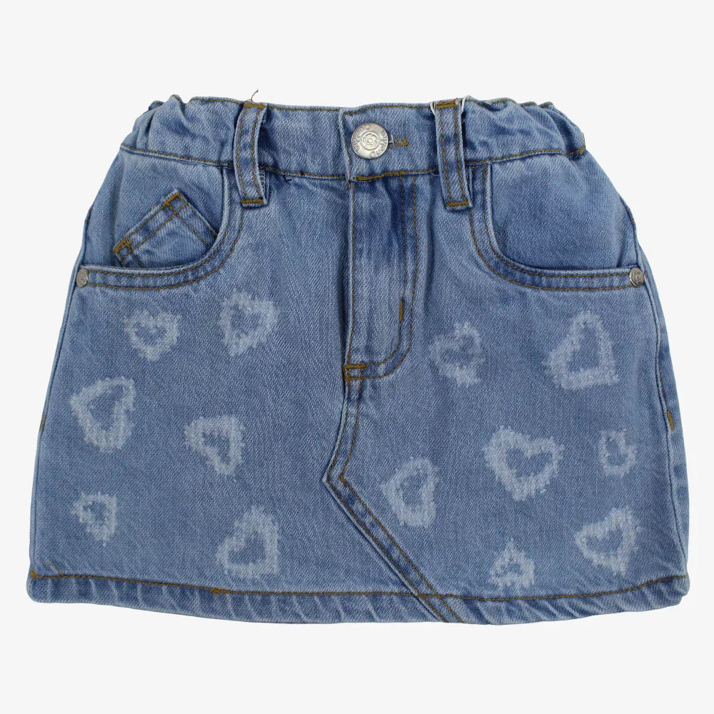 Girls Jean Skirt – Little Hearts Design