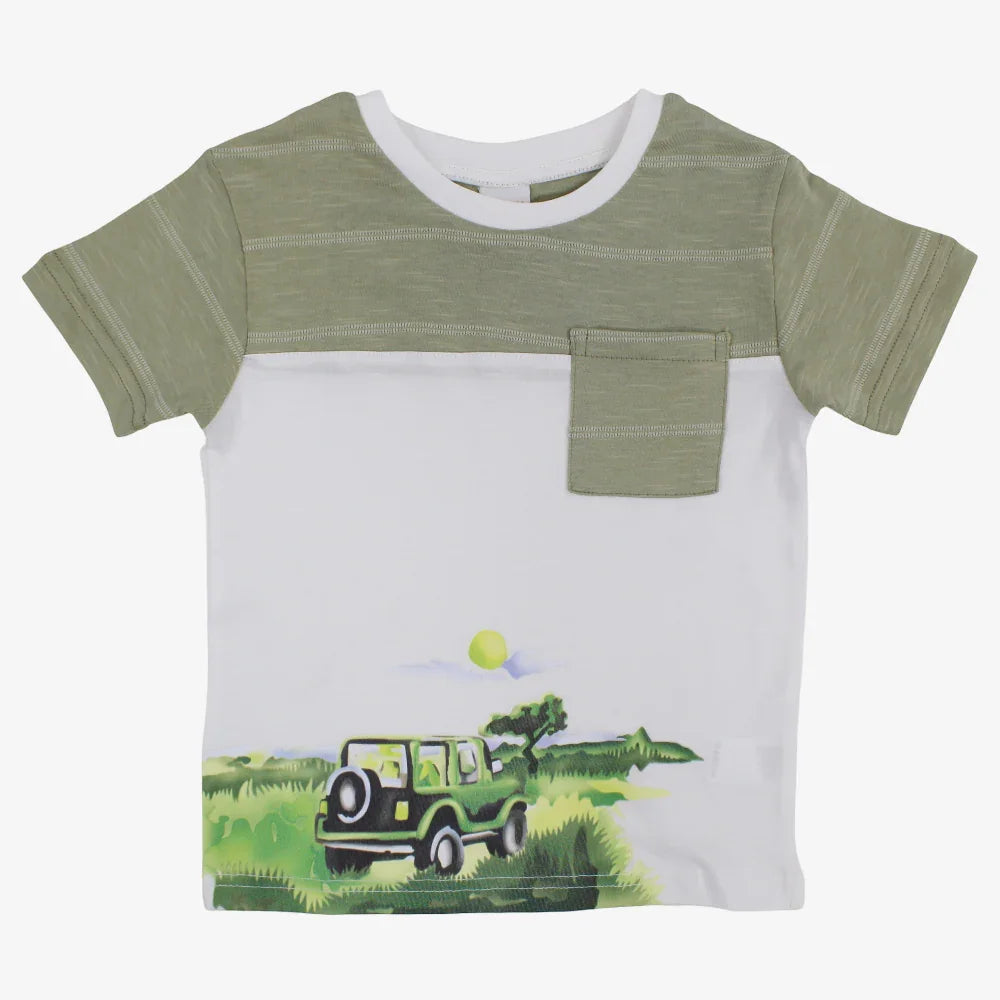 Boys Cotton T-Shirt – Jeep Design