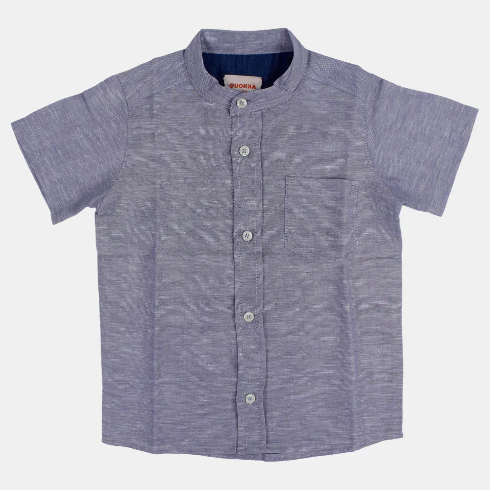 Boys Plain Cotton Shirt