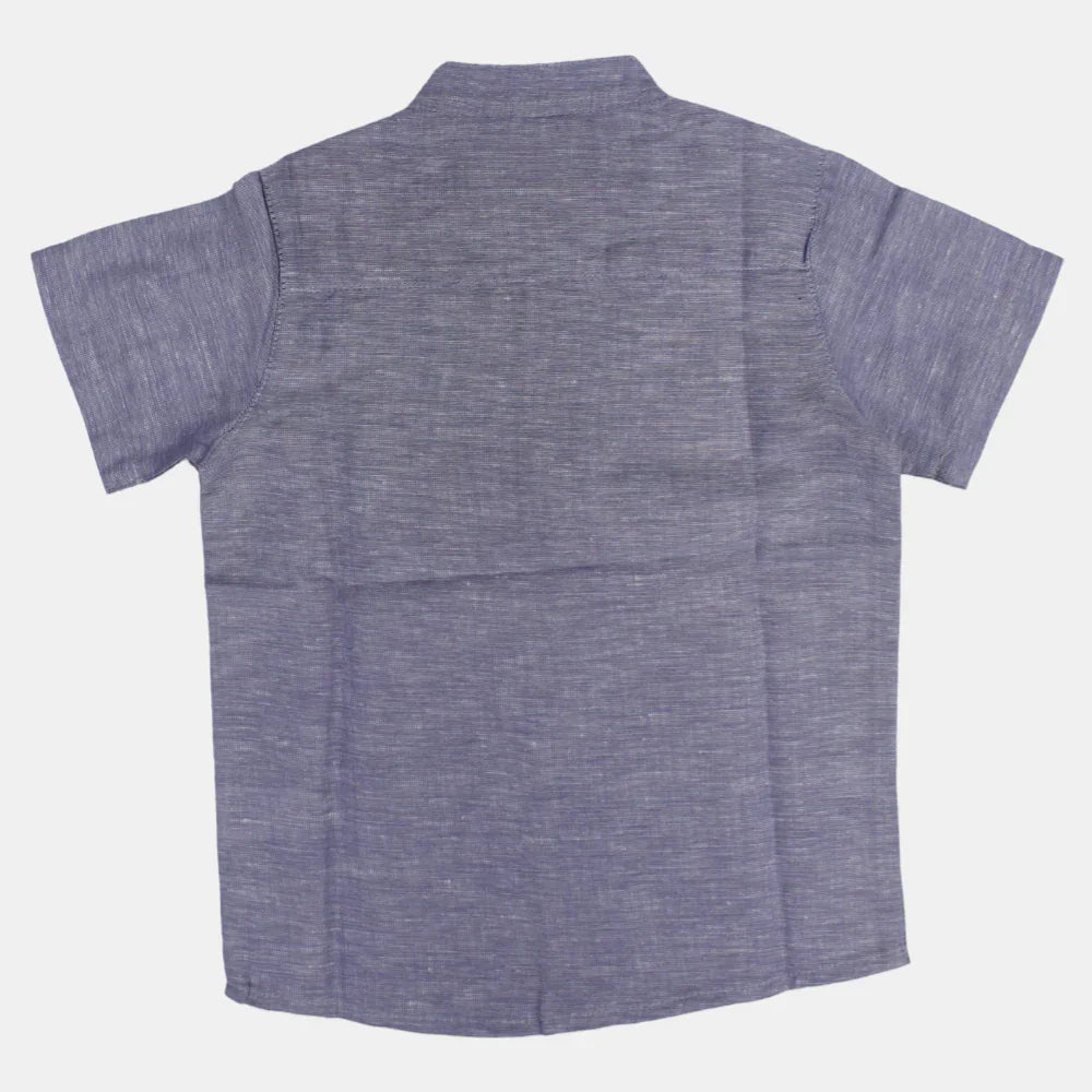 Boys Plain Cotton Shirt