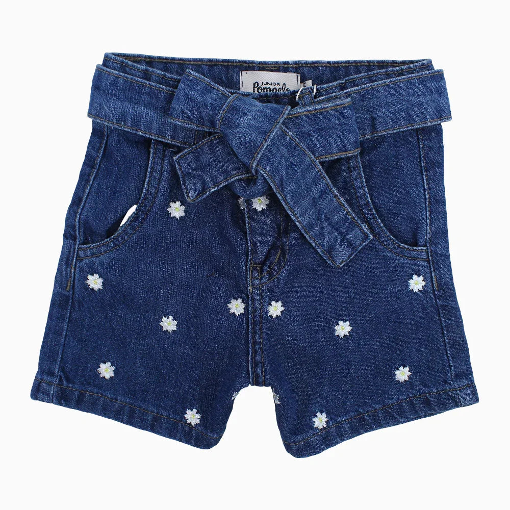 Girls Jean Shorts – Navy Blue