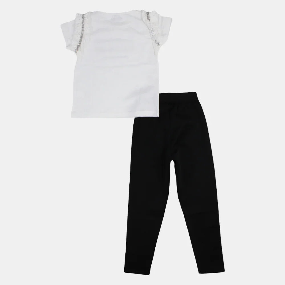 "Shine On" Girls Cotton 2-Piece Outfit Set