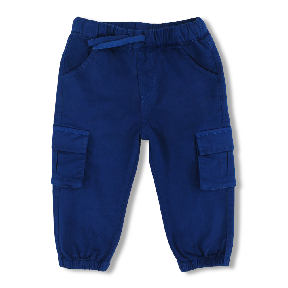 Baby Boys Plain Gabardine Cargo Pants