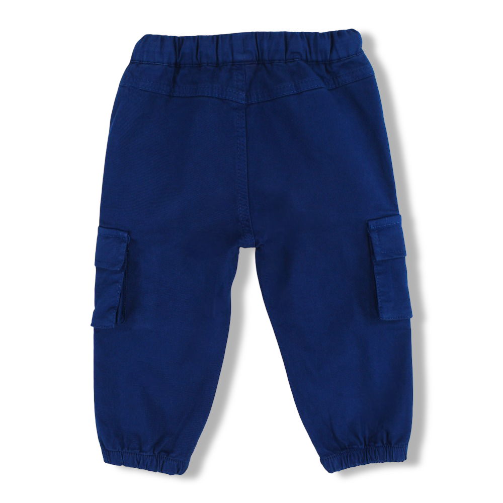 Baby Boys Plain Gabardine Cargo Pants