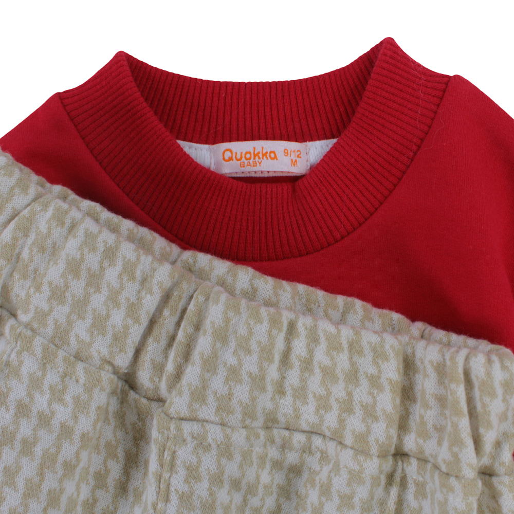 Girls Cotton 2-Piece Outfit Set - Bear Design