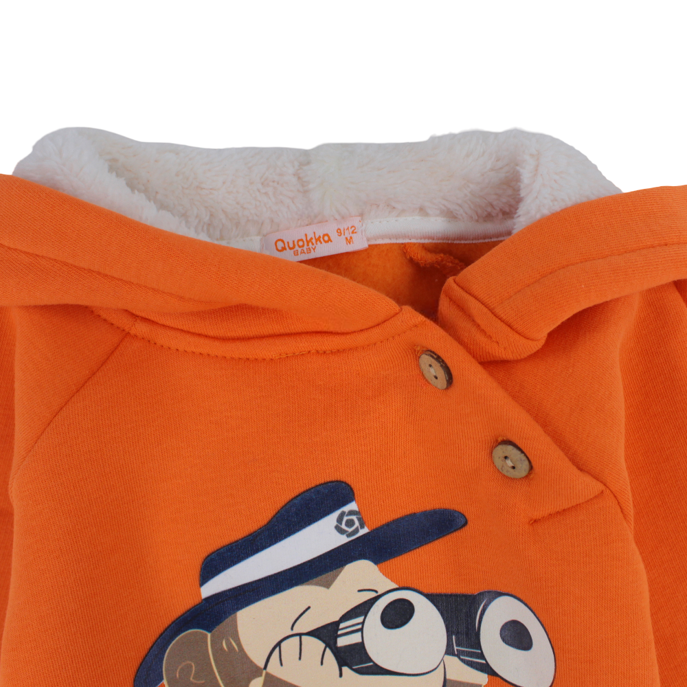Boys Cotton Hoodie - “Fun in Sight” Design