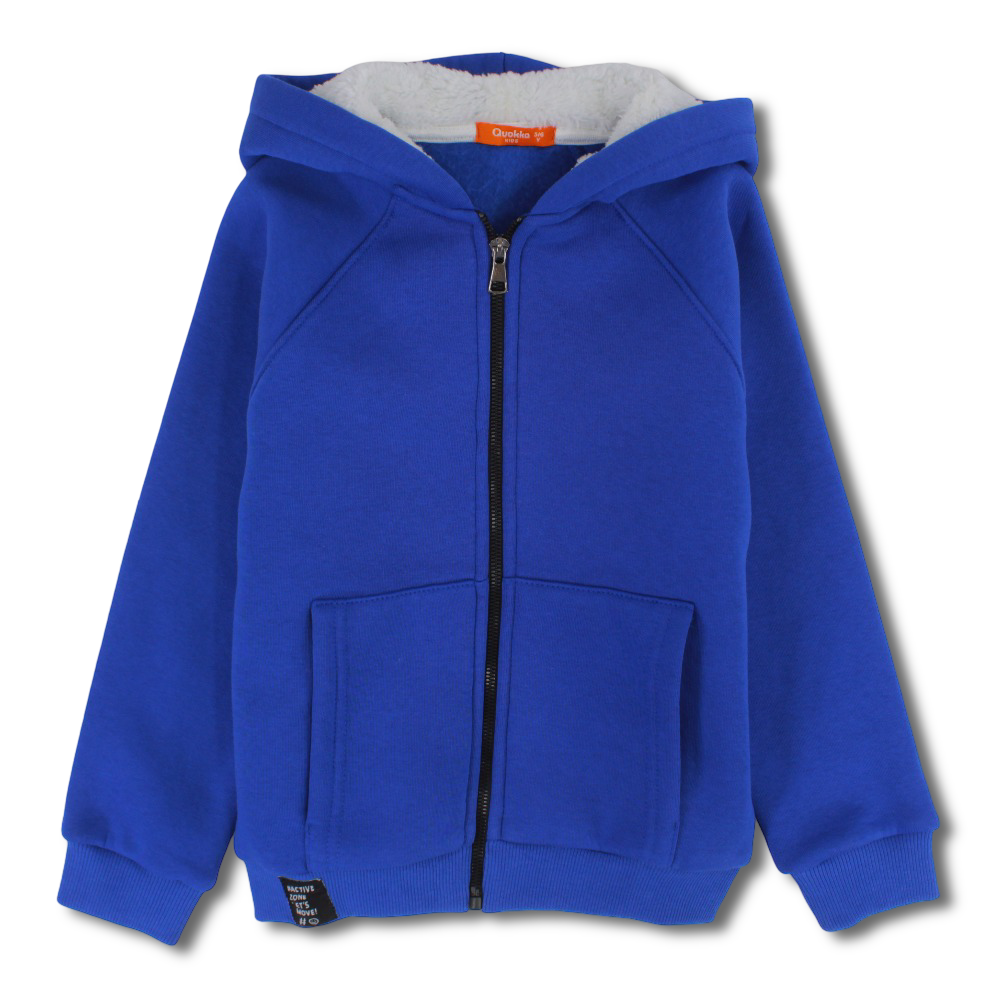 Boys Cotton Zip-Up Hoodie - Soft Inner Lining