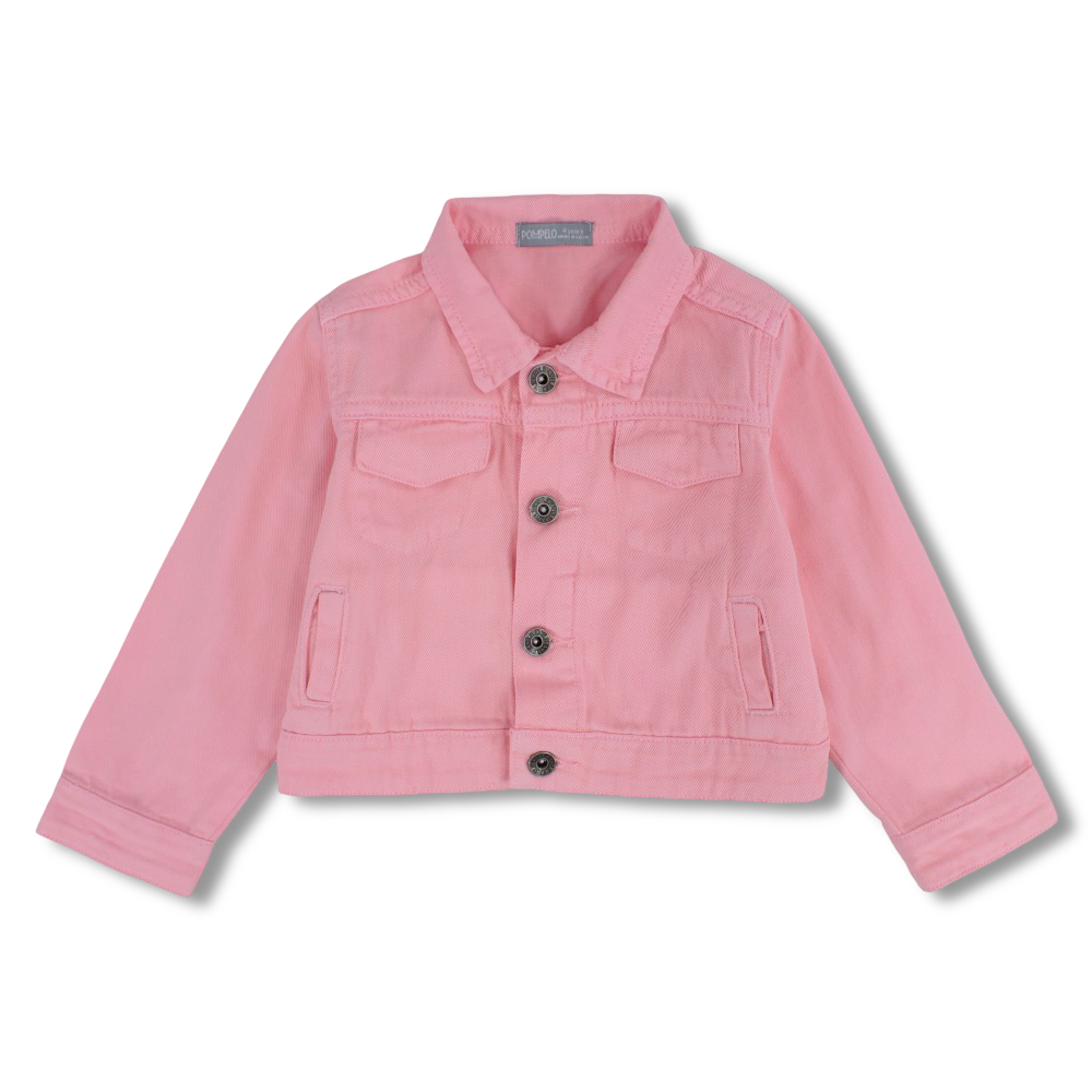 Girls Gabardine Jacket – Pink