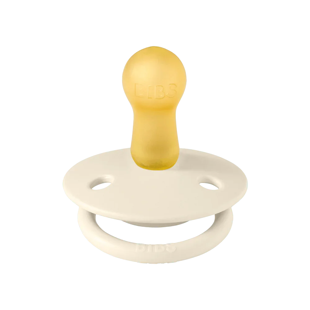 BIBS Pacifier De Lux Pack of 2 – Silicone Onesize Ivory/Sage
