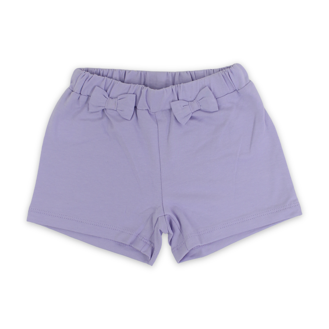 Baby Girls Cotton Short – Purple - Clothing - Pompelo