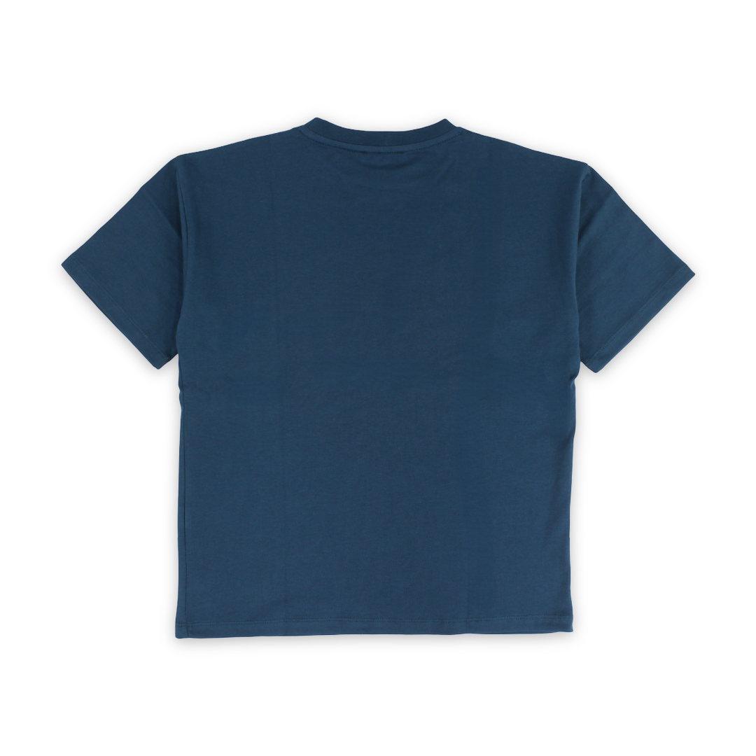 Boys Cotton T-Shirt – Petrol Blue