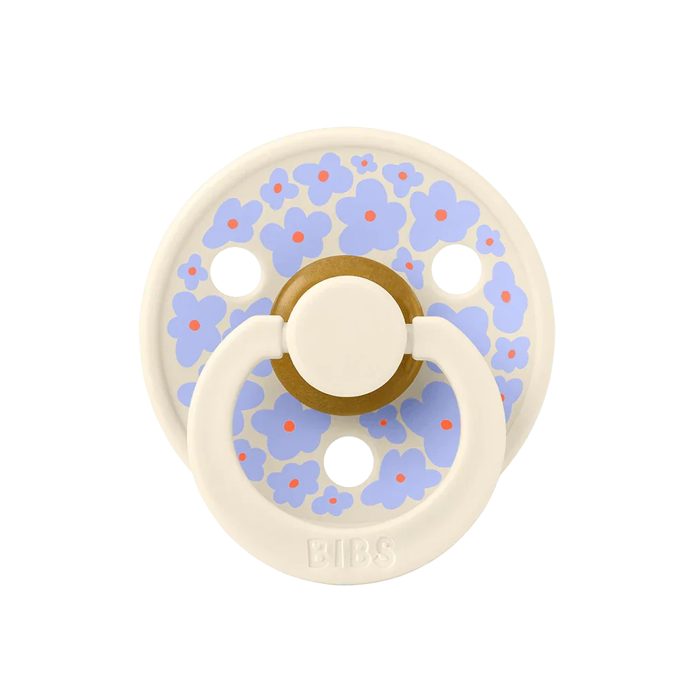 Pack of 2 - BIBS Pacifier (Jasmine Latex, Size 2, Ivory Mix)