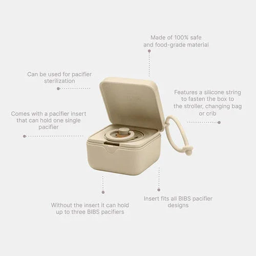 BIBS Pacifier Box Ivory