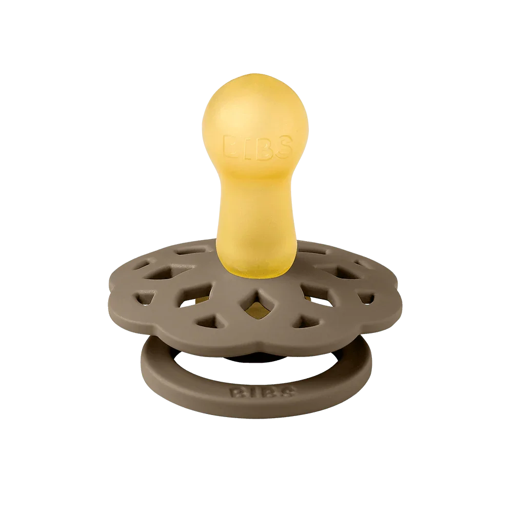 BIBS Boheme Pacifiers Pack of 2 – Vanilla/Dark Oak