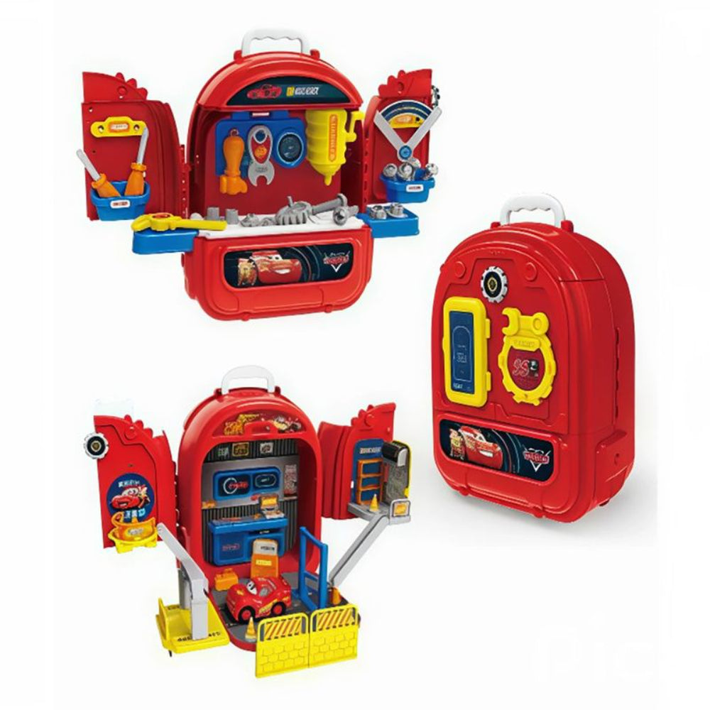 Cars 3-in-1 Tools Set – Pretend Mechanic Workshop and Carry Case - Toys - OKO