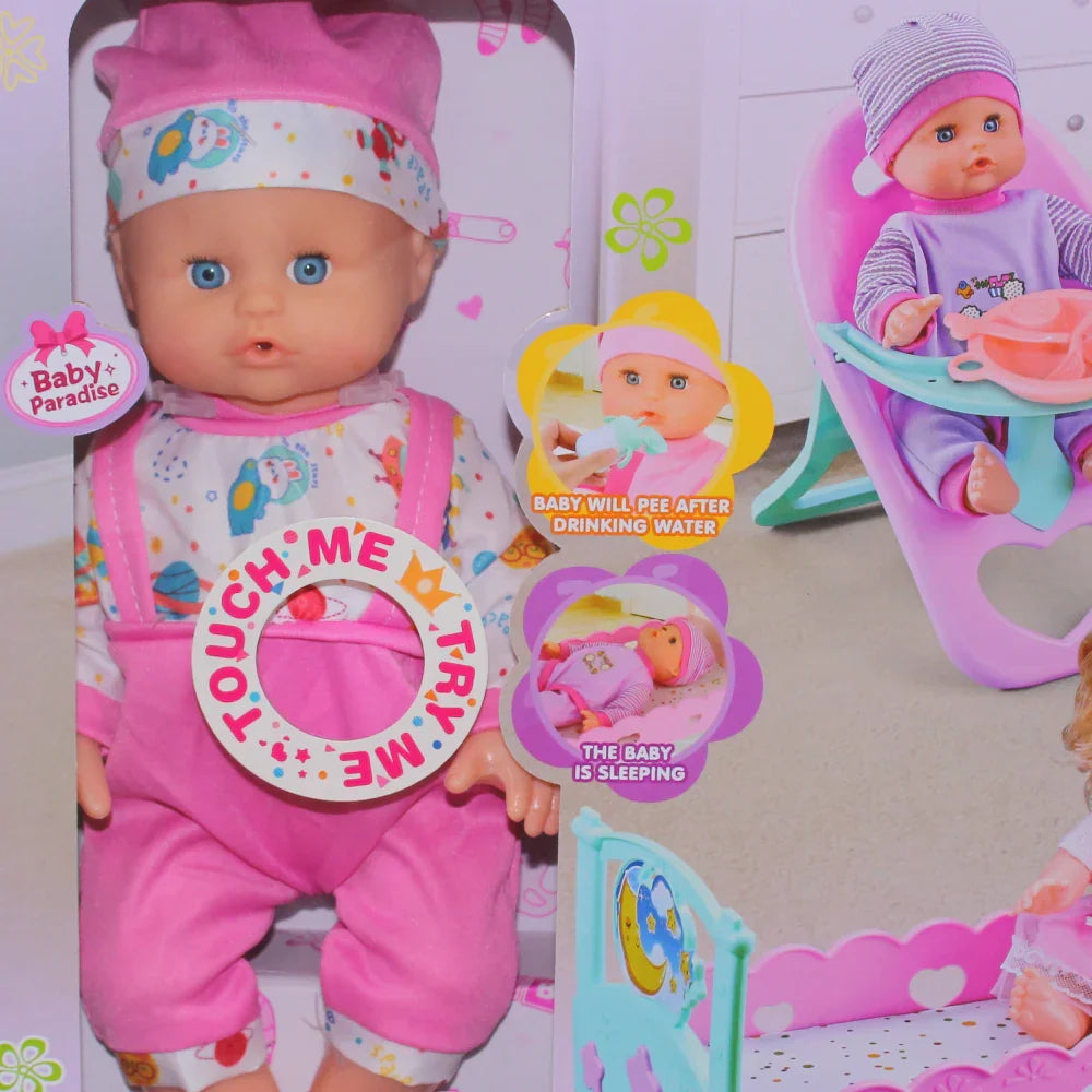Lovely Deluxe Baby Doll Playset with Accessories – 3-in-1 Set