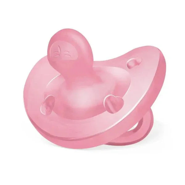 Chicco Physio Soft Silicone Orthodontic Soother – Pink (1 Piece)