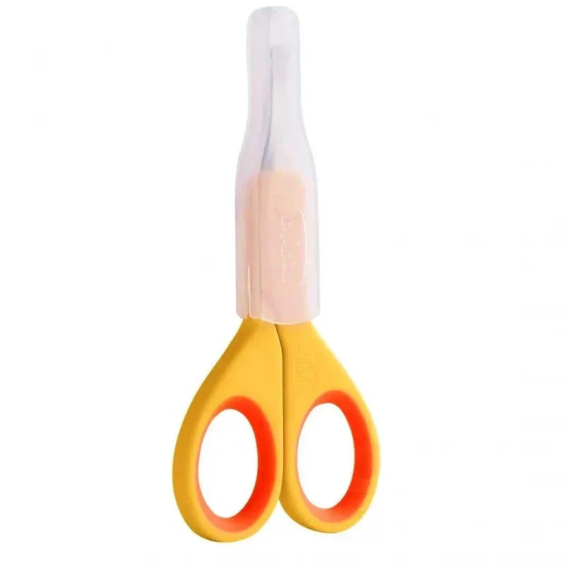 Chicco Forbicine Baby Hygiene Blade مقص أظافر من الفولاذ المقاوم للصدأ مع غطاء لسلامة الأطفال
