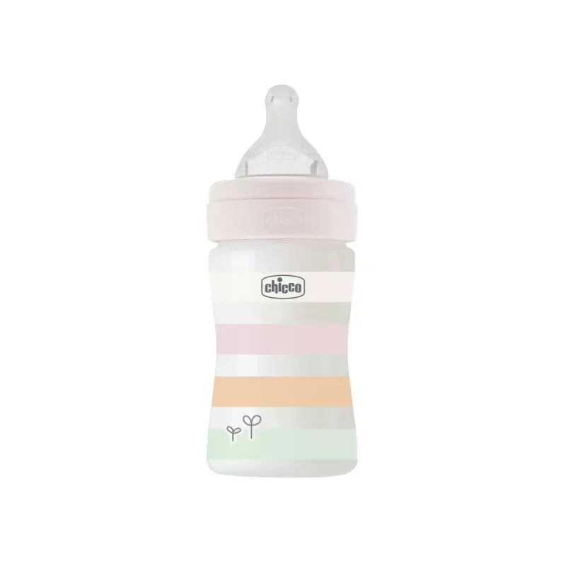 Chicco Well-Being Bottle Medium Flow 150ml Pink