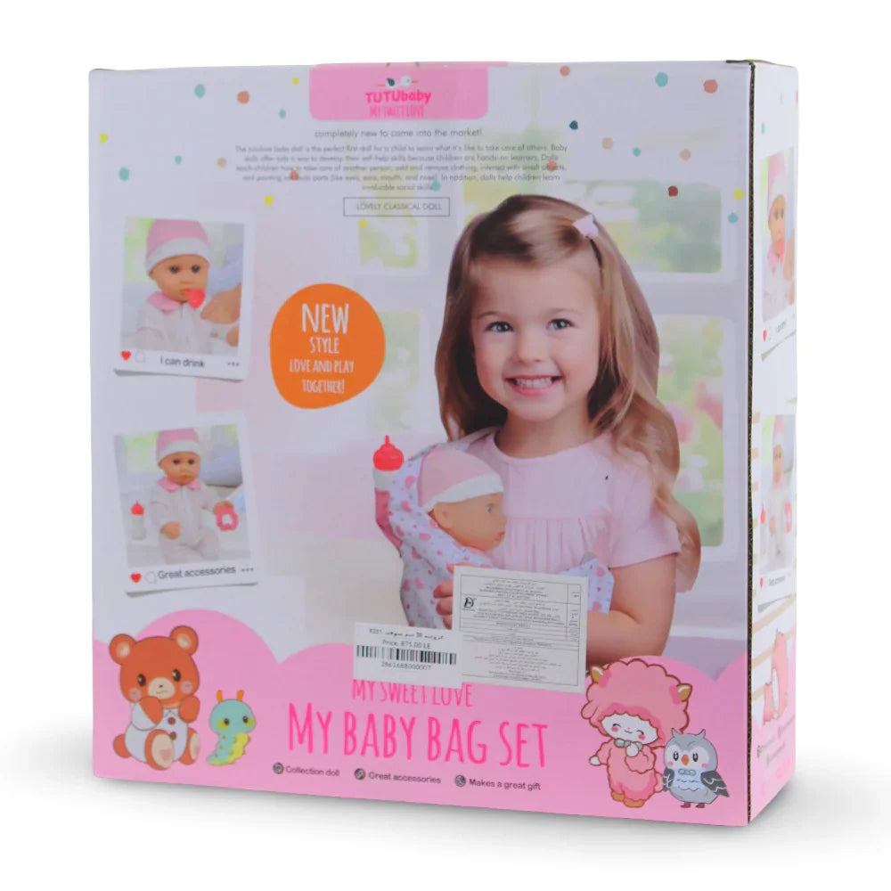 Tutu Baby My Sweet Love My Baby Bag Doll Set – 30 Cm