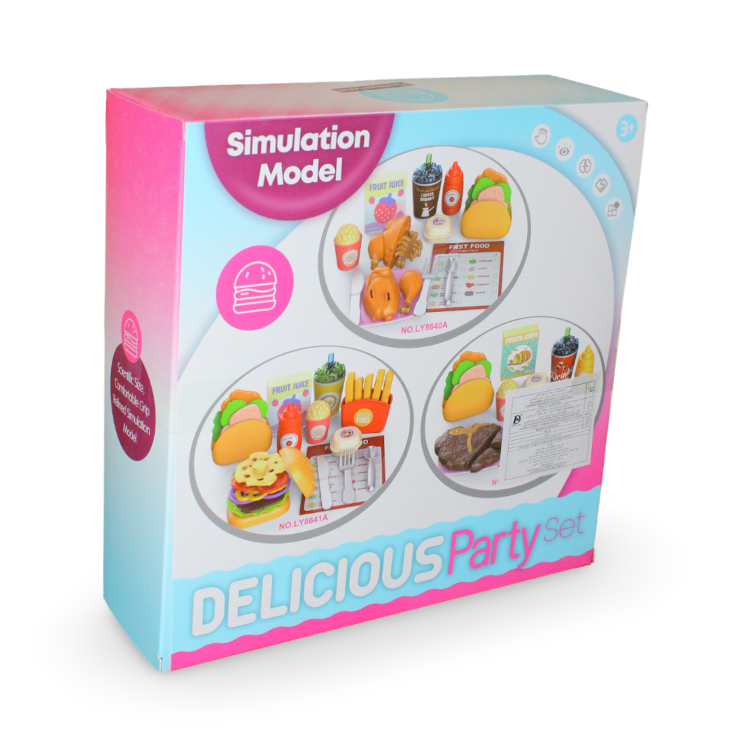 Delicious Party Burger Play Food Set – Mini Size
