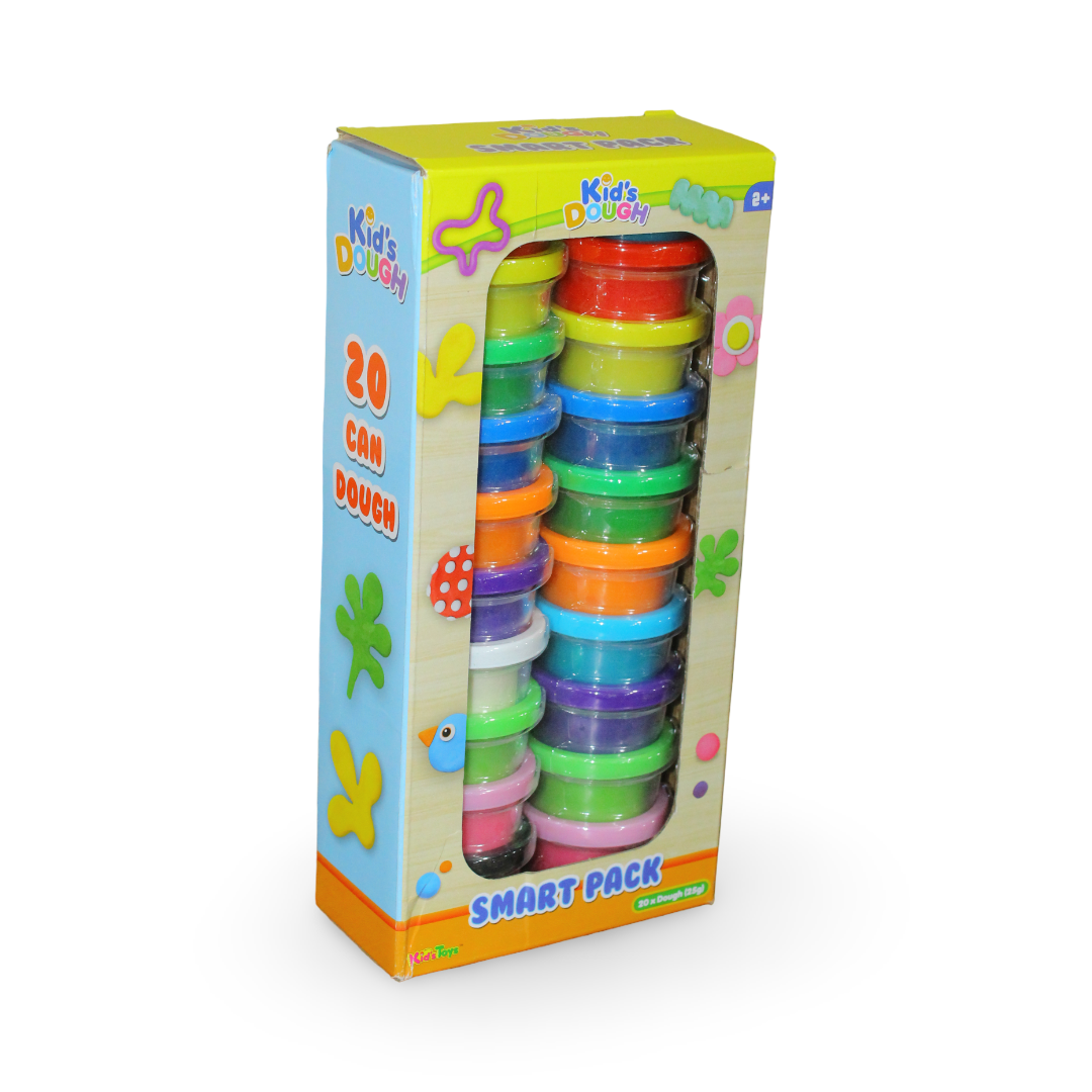 Kids Dough Smart Pack – 20 Dough Cups (25g Each) - Toys - OKO